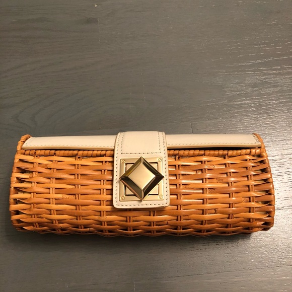 Michael Kors Rattan Clutch - Picture 1 of 5